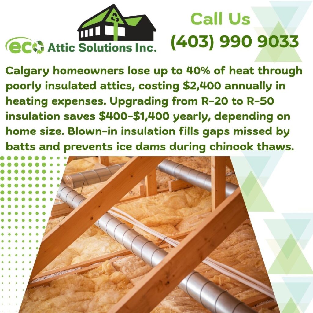 Residential attic insulation